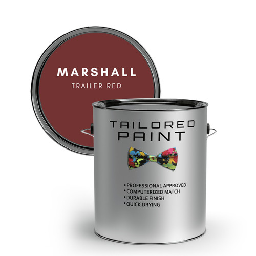 Marshall trailer red tractor - trailer,