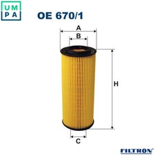OIL FILTER OE 670/1 FOR ALFA
