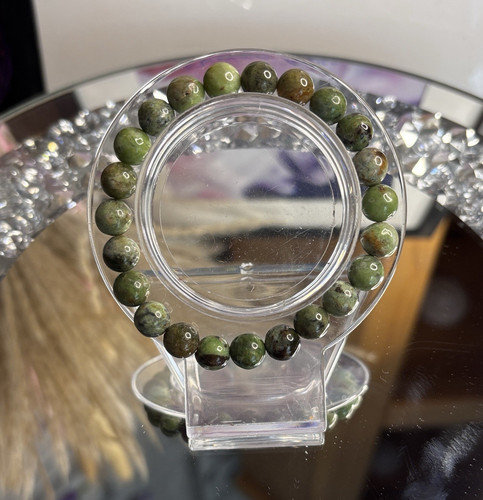 Green jade crystal beaded - jade,