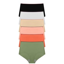 6 Pack Womens Ice Silk Underwear Panties Ladies Seamless Knickers Pants