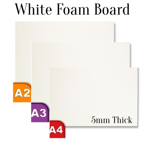 White foam board - white,