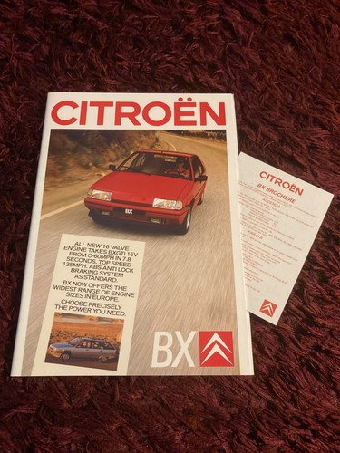 Citroen brochure 1987 uk - bx,