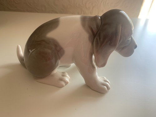 Lladro sad puppy - "sad, puppy"