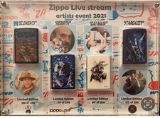 4 In 1 Zippo Plexi Glass Display (Artwork And Zippo NOT Included) A