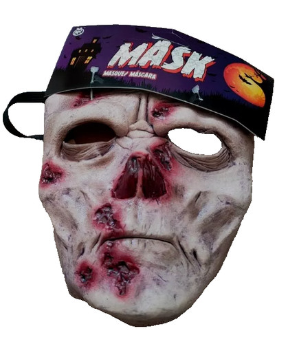 Halloween zombie latex face - zombie,