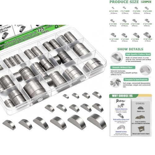 125pcs metric woodruff key - woodruff,