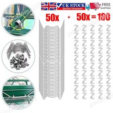 100Pc Greenhouse Window Clips for Glass Pane Fixing Stainless Steel W & Z Clips