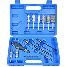 19X Universal Diesel Injector Seats Injector Seat Bore Clean Brush Tool Kit UK