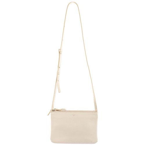 Celine white trio leather - white,