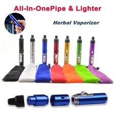 Windproof Torch lighter Click Butane Gas Refillable Free Pouch In Assorted Color
