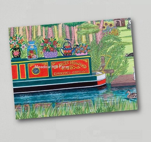 Fridge magnet canal barge - magnet,
