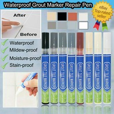 *GROUT PEN* REVIVES & RESTORES BATHROOM TILE GROUT ANTI-MOULD WHITE BLACK UK
