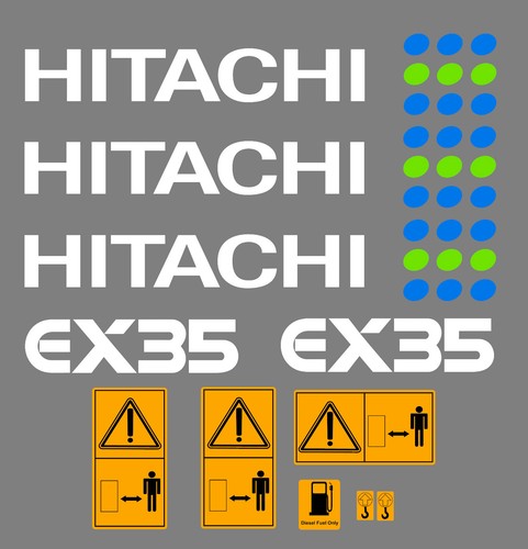 Hitachi ex35 mini digger - hitachi,