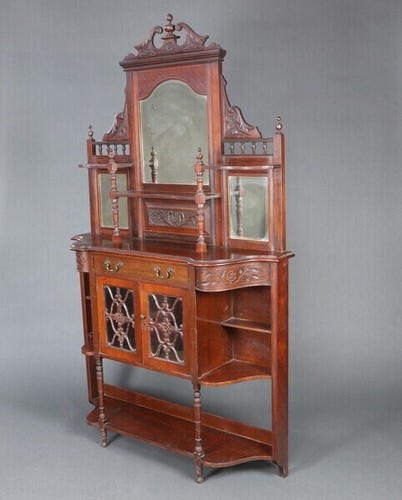 Victorian carved walnut - a,