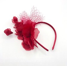 Burgundy Net Aliceband