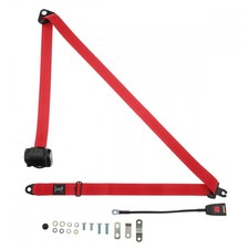 Front Automatic Seat Belt For Jaguar 3.4 340 Mk2 Saloon 1959-1967 Red