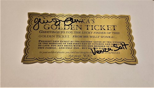 Golden ticket signed veruca - golden,