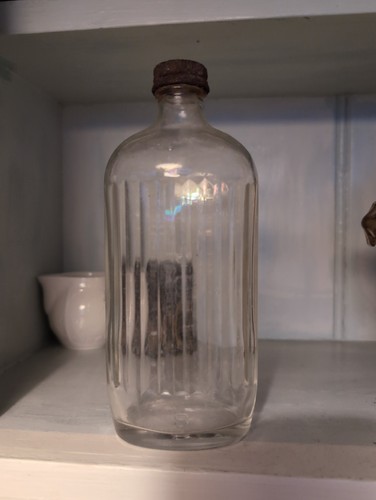 Antique vintage ribbed - vintage, glass