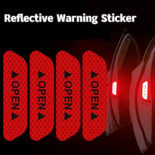 Red reflective tape open - tape,