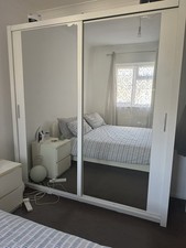 IKEA Pax Wardrobe 200x200x64cm with Sliding Mirror Doors