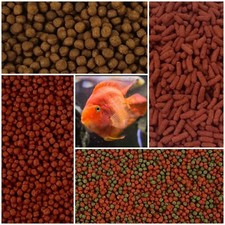 Parrot Cichlid Fish Food - Floating Pellets Sticks Hybrid Red Blood Colour