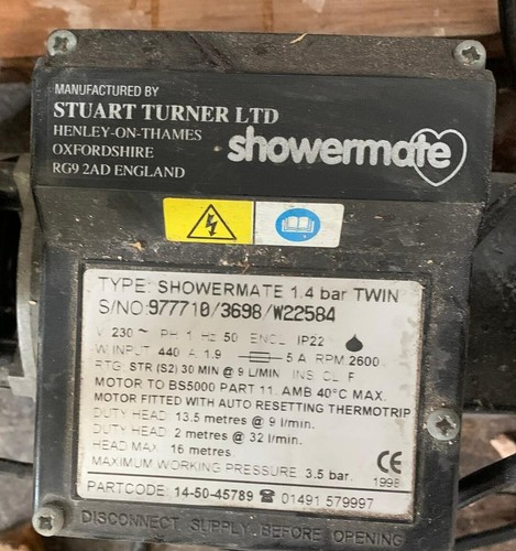 Stuart turner showermate - stuart,