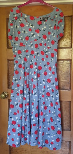 Blue grey tea dress a - blue,