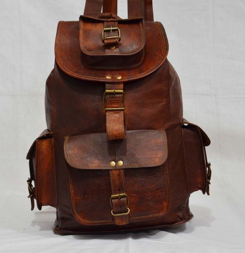 Goat leather bag backpack - goat,