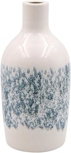 Ceramic bud vase aqua large - ceramic,
