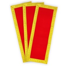 (10 x 30 Inch) Long Length Red Velvet Pooja Aasan Cloth/Chowki