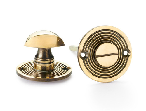 Aged solid brass beehive - aged,