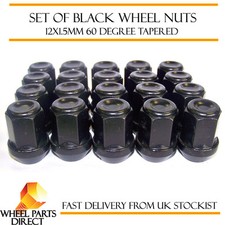 Alloy Wheel Nuts Black (20)