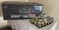 King Tiger Tank ,Heng Long ,Free T-Shirt  1/16 Rc  Recoil Smoke Sound 2.4G V7 IR