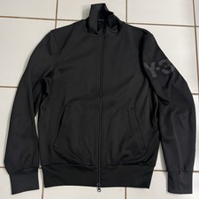 Y-3 Yohji Yamamoto Adidas Black Track Jacket Men’s S Full Zip Logo Sleeve