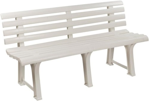Seater plastic garden bench - plastic,