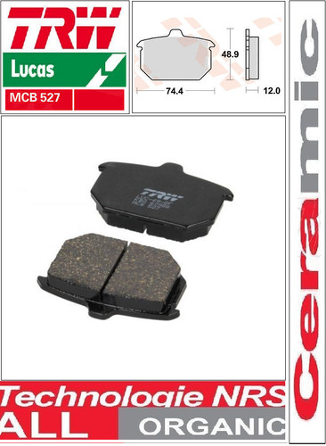 Set rear brake pads - rear,