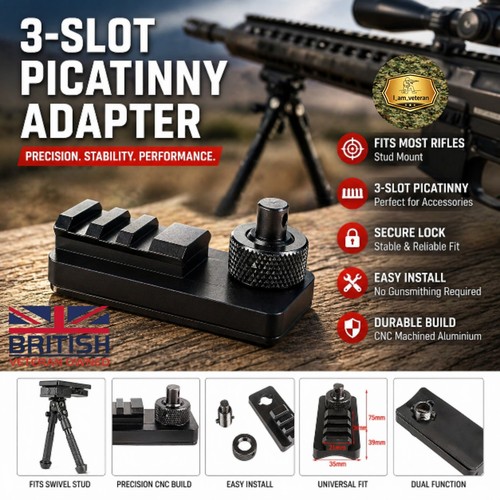 Slot picatinny rail adapter - 3,
