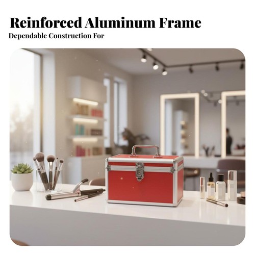 Portable makeup train case - portable,