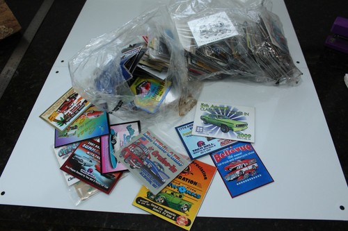 Vintage car show badges - vintage,