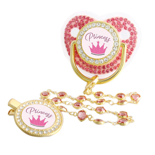Bling princess baby pacifier - baby,