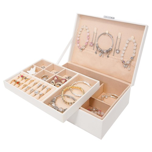 Large jewellery boxes leather - large,