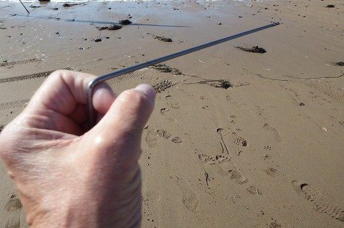 Pair dowsing divining rods - x,