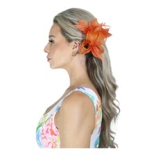 Small Flower Feather Hair Hat