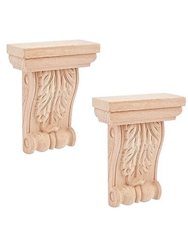 2pc wooden corbel - wooden,