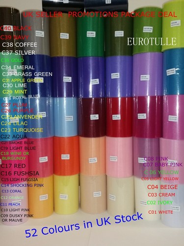 Plain soft tulle roll x - tulle,