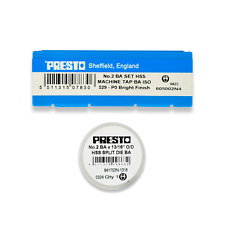 Presto 2BA Taps Dies HSS First, Second, Plug & Split Dies Direct From RDGTools