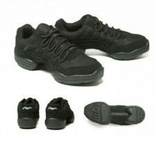 Capezio Rock It Black Dance Sneaker DS24 Split Sole Adults Zumba Kids Trainer