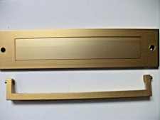 Letter Plate with Postal Knocker Anodised Gold 330 x 75mm 5652/330