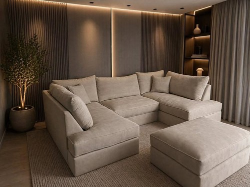 Cinema sofa shape sale - u,