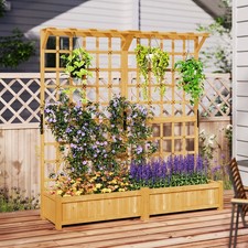 Tall Wooden Trellis Garden